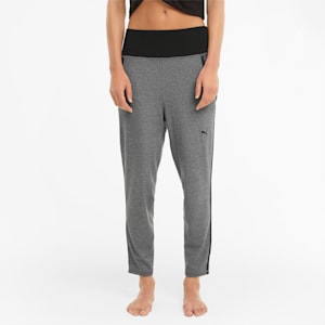 Studio Rib Women's Training Joggers, Medium Gray Heather
