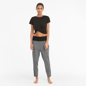 Studio Rib Women's Training Joggers, Medium Gray Heather