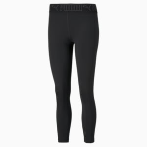 PUMA Elastic 7/8 Women's Training Slim Tights, Puma Black-Eggnog