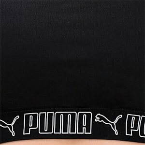 Mid Elastic Padded Women's Training Bra, Puma Black, extralarge-IND