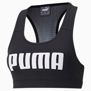 Mid Impact 4Keeps Women's Training Sports Bra, Puma Black, extralarge-IND