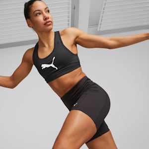 Mid Impact 4Keeps Training Bra, Puma Black-white BIG CAT
