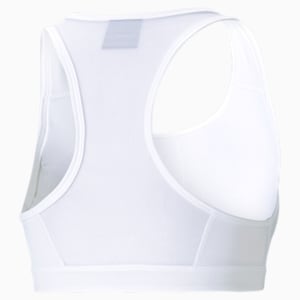 Mid Impact 4Keeps Women's Sports Bra, Puma White-black BIG CAT, extralarge
