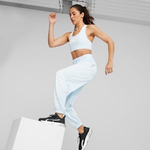 Soutien-gorge d’entraînement pour femme intensité moyenne 4Keeps, Icy Blue-white BIG CAT, extralarge