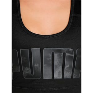 Mid 4Keeps Graphic Women's Training Sports Bra, Puma Black-sky dye PUMA, extralarge-IND