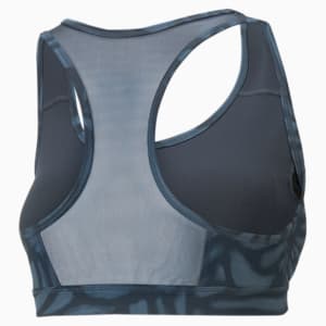 Mid 4Keeps Graphic Women's Training Sports Bra, Dark Night, extralarge-IND