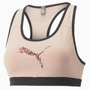 Mid 4Keeps Graphic Women's Training Sports Bra, Rose Quartz, extralarge-IND