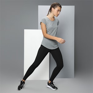 Performance Heather Cat Women's Training  T-shirt, Medium Gray Heather, extralarge-IND
