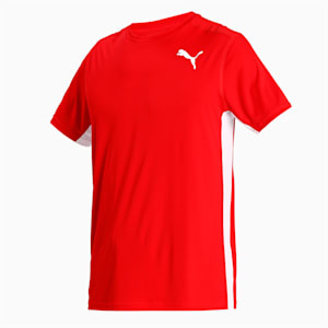 Cross the Line 2.0 Men's Track and Field Performance Fit T-shirt, Puma Red-Puma White, extralarge-IND