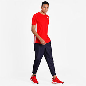 Cross the Line 2.0 Men's Track and Field Performance Fit T-shirt, Puma Red-Puma White, extralarge-IND