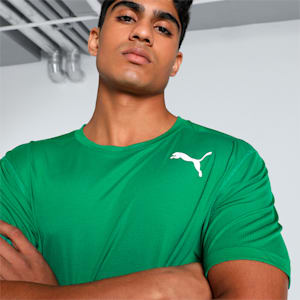 Cross the Line 2.0 Men's Track and Field Performance Fit T-shirt, Power Green-Puma White, extralarge-IND