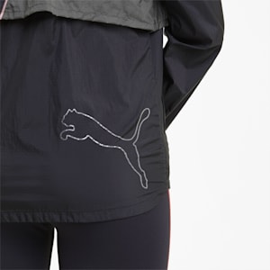 Run Ultra Women's Running Relaxed Jacket, Puma Black-CASTLEROCK