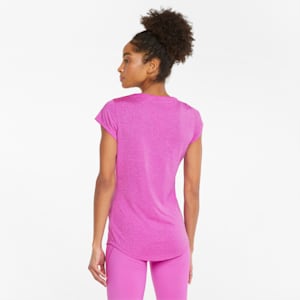 Performance Heather Cat Women's Training  T-shirt, Deep Orchid Heather