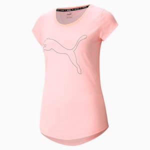 トレーニング パフォーマンス ヘザーキャット Tシャツ シーズン ウィメンズ, Elektro Peach
