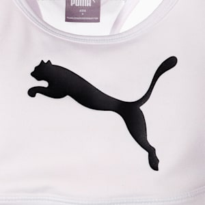 ウィメンズ トレーニング 4キープ グラフィック ブラトップ 中サポート, Puma White-Black Cat