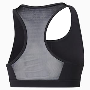 ウィメンズ トレーニング 4キープ グラフィック ブラトップ 中サポート, Puma Black-White PUMA