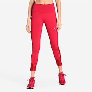 RUN Graphic 7/8 Women's Running Slim Tights, Persian Red, extralarge-IND