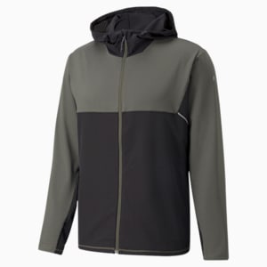 RUN COOLADAPT Men's Hooded Jacket, Grape Leaf-Puma Black