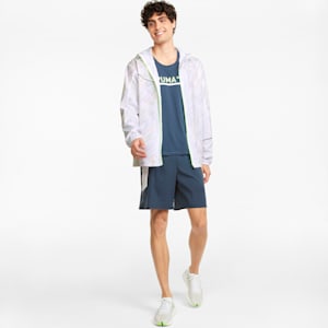 RUN Graphic Hooded Men's Running Jacket, Puma White