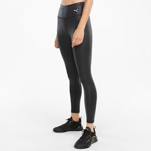 Moto High Waist 7/8 Women's Slim Tights, Puma Black
