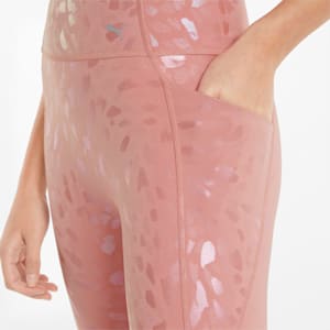 Forever Luxe Graphic Women's Slim Tights, Rosette-Multi print