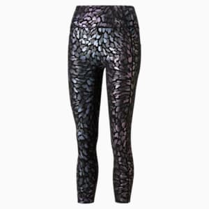 Forever Luxe Graphic Women's Training Leggings, Puma Black-Iridescent print