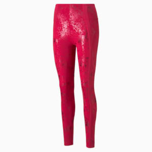 ELLAVATE Eversculpt Women's Slim Tights, Persian Red-Matte foil print