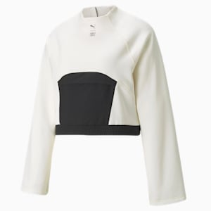 PUMA x FIRST MILE Women's Training Sweat Shirt, Ivory Glow, extralarge-IND
