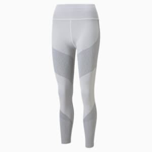 Seamless High Waist 7/8 Women's Training Leggings, Nimbus Cloud-Asphalt
