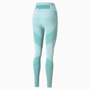 Seamless High Waist 7/8 Women's Training Leggings, Eggshell Blue-Parasailing