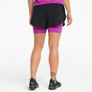 2-in-1 Run Women's Performance Shorts, Puma Black-Deep Orchid
