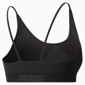 Strappy Seamless Women's Training Bra, Puma Black