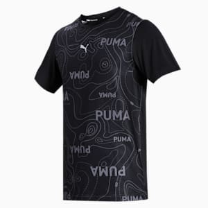 PUMA x one8 Printed Men's Slim Fit T-Shirt, Puma Black, extralarge-IND