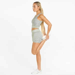 Run Marathon Sheer Woven 2-in-1 Women's Running Shorts, Spring Moss