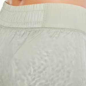 Run Marathon Sheer Woven 2-in-1 Women's Running Shorts, Spring Moss