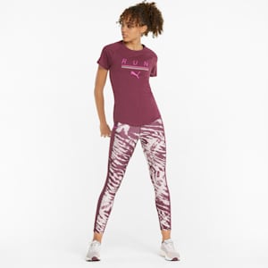 5K Logo Short Sleeve Women's Running  T-shirt, Grape Wine