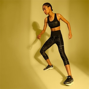 5K Graphic High Waisted 3/4 Women's Running Leggings, Puma Black