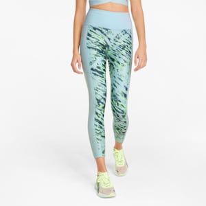 Leggings para correr 7/8 de tiro alto con gráfico 5K para mujer, Nitro Blue