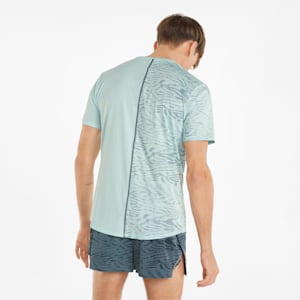 Graphic Short Sleeve Men's Running  T-shirt, Nitro Blue
