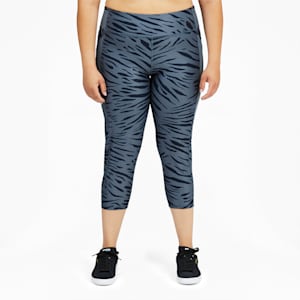 Train Favorite AOP 3/4 Women's Tights PL, China Blue-AOP