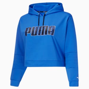 Moto Women's Pullover Hoodie PL, Nebulas Blue-Silver
