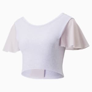 Exhale Women's Training Crop Top, Lavender Fog Heather
