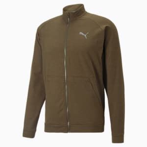 CLOUDSPUN Full-Zip Men's Training Jacket, Deep Olive Heather