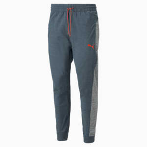 CLOUDSPUN Men's Training Joggers, Dark Slate Heather-Medium Gray Heather
