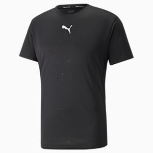 T-shirt d'entraînement à manches courtes Vent, homme, Noir Puma - Jacquard Q2