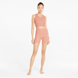 Studio Printed Cropped Women's Training Tank Top, Rosette