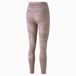Studio Printed High-Waisted Women's Training Leggings, Quail