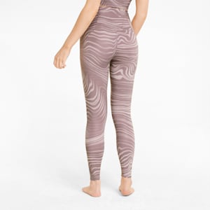 Studio Printed High-Waisted Women's Training Leggings, Quail