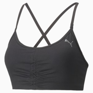 Studio Low Impact Women's Training Bra, Puma Black, extralarge-IND