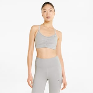 Studio Low Impact Women's Training Bra, Light Gray Heather, extralarge-IND